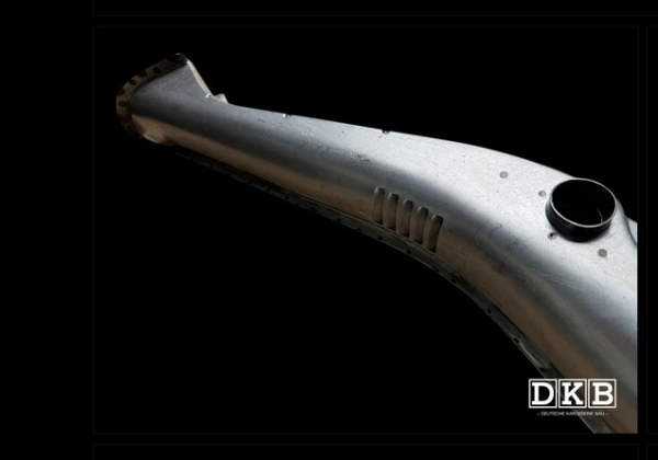 Heater channel left VW Oval Beetle 111801041A  8.1955-7.1956 DKB Premium Metal Rocker 111801045B